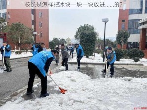 校长是怎样把冰块一块一块放进……的？