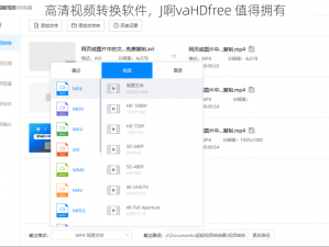 高清视频转换软件，J啊vaHDfree 值得拥有