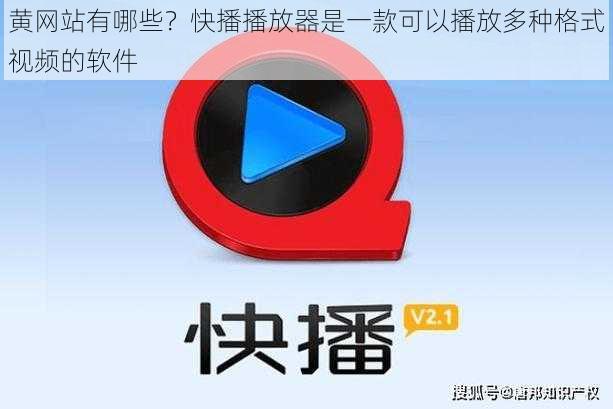 黄网站有哪些？快播播放器是一款可以播放多种格式视频的软件