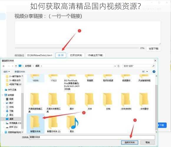 如何获取高清精品国内视频资源？