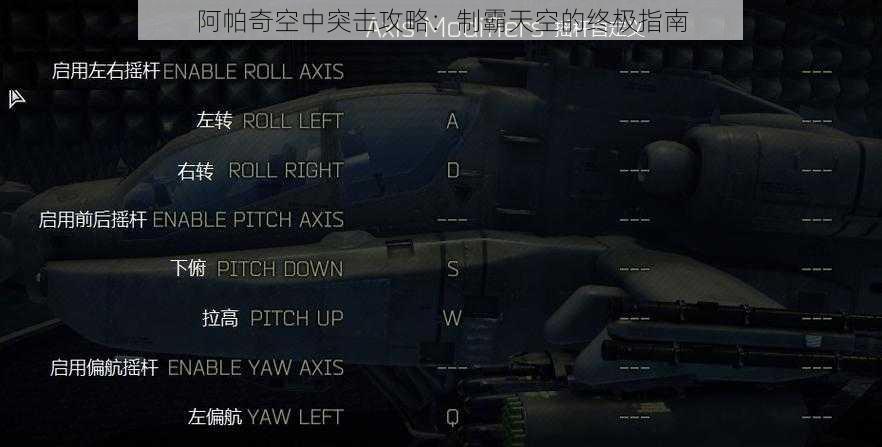 阿帕奇空中突击攻略：制霸天空的终极指南