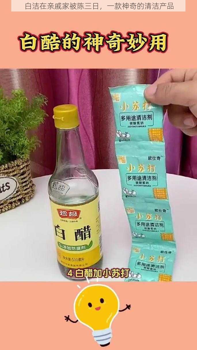 白洁在亲戚家被陈三日，一款神奇的清洁产品