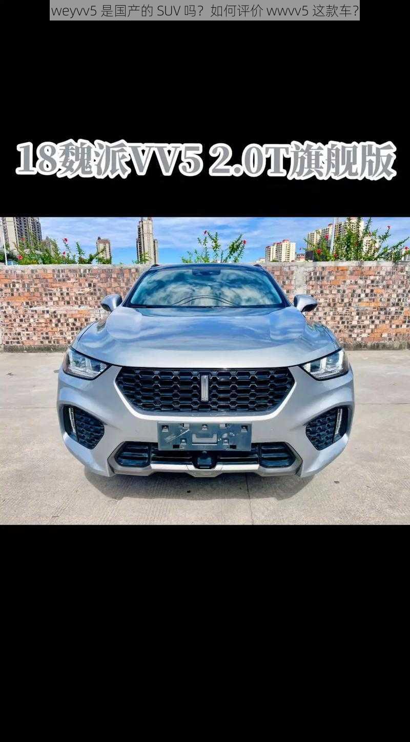 weyvv5 是国产的 SUV 吗？如何评价 wwvv5 这款车？