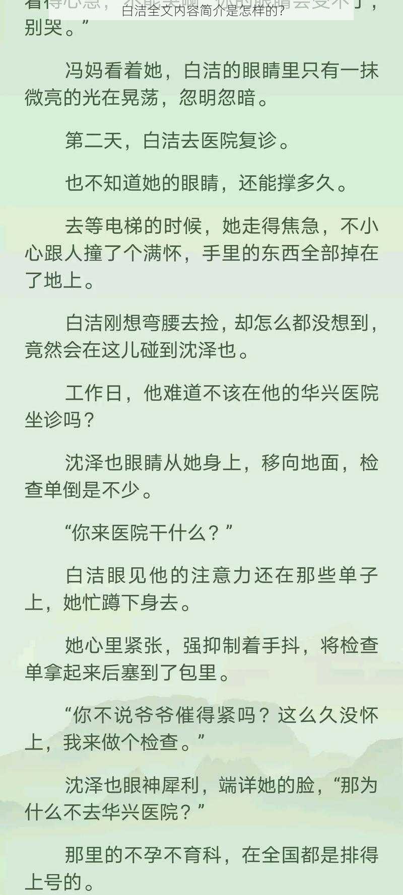 白洁全文内容简介是怎样的？