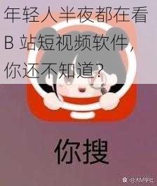 年轻人半夜都在看 B 站短视频软件，你还不知道？