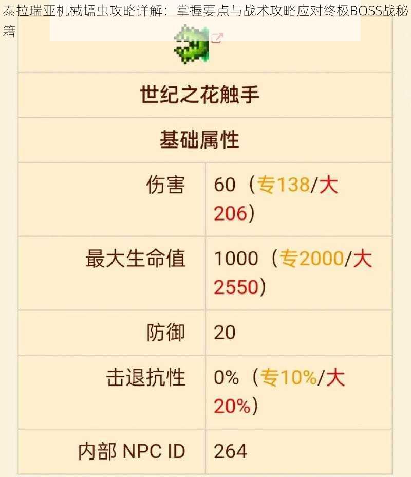 泰拉瑞亚机械蠕虫攻略详解：掌握要点与战术攻略应对终极BOSS战秘籍