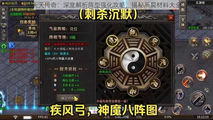 天天传奇：深度解析阵型强化攻略，揭秘所需材料大全